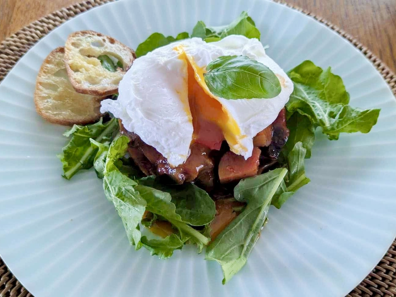 ラタトゥイユのポーチドエッグ乗せ